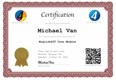 Sample Certificate
